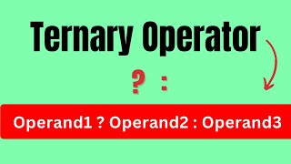 Ternary operator in C | Conditional operator in C programming