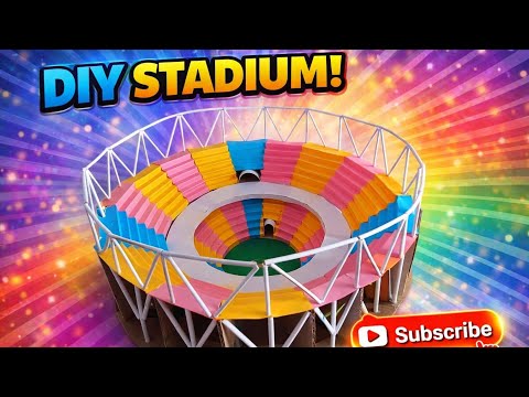 😱How to make Amazing🏏 Cricket Stadium from Cardboard || Cricket scale model   #narendramodistadium