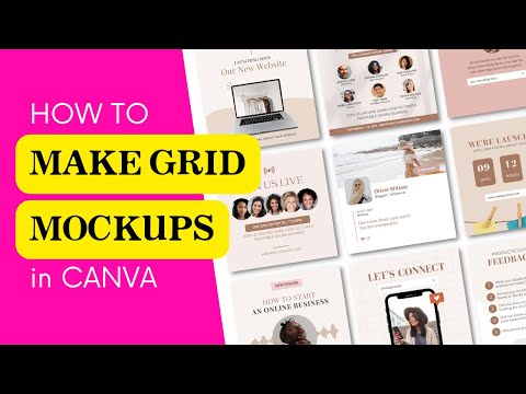 How to make a Grid Mockup in Canva