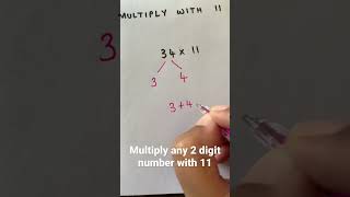 #multiply any 2 digit #number with 11 with #mathshortcuts #mathematics #bestmathemaths #mathtricks