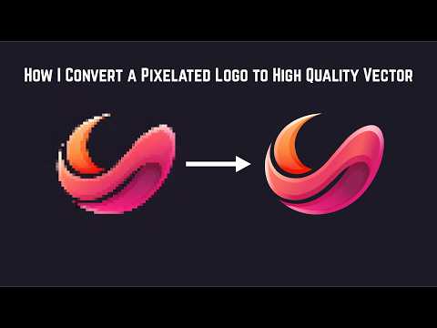 Pixelated to Perfect! Turning a Low Quality Logo into a Clean Vector Satisfying Timelapse