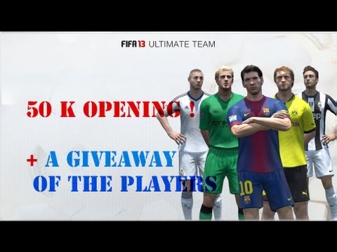 50 k Pack Opening on FUT 13, Booster ? + Giveaway