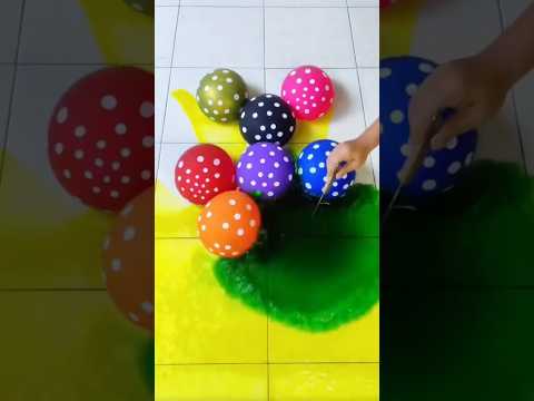 water Balloon Popping #short