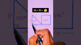 What is the some of m+n. #geometry #mathreels