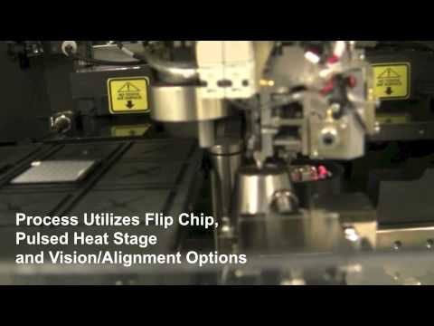 Edge Emitting Laser Chip Epi-Side Down Flip Chip Eutectic Attach on 6500 Die Bonder
