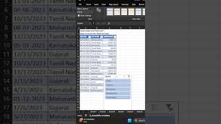 Data Filter Using Slicer ✅#excel #slicer #slicers #filter #data #excelbasics #dataanalytics #analyst