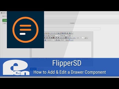 How to Add and Edit a Drawer Component - FlipperSD