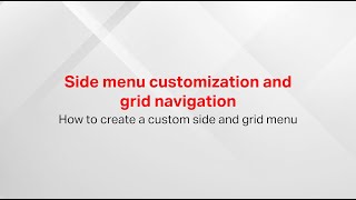 QuickSeries Side Menu Customization and Grid Navigation Tutorial
