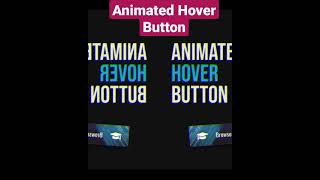 Animated Awesome Hover Button using HTML & CSS #shorts #htmlbutton #cssbutton #css #html #ytshorts