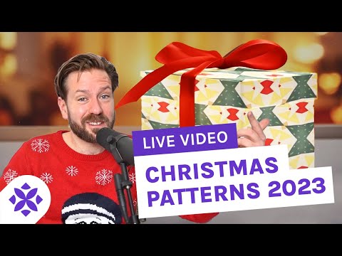 Live Designing Christmas Pattern Pack + My 2023 Pattern Journey