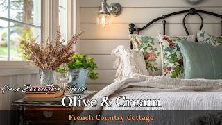 Olive & Cream French Country Cottage | Decorating with Antique Treasures for a Cozy Cottage Look