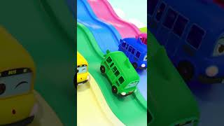 Five Little Buses Jumping on the Slide #bis #shorts