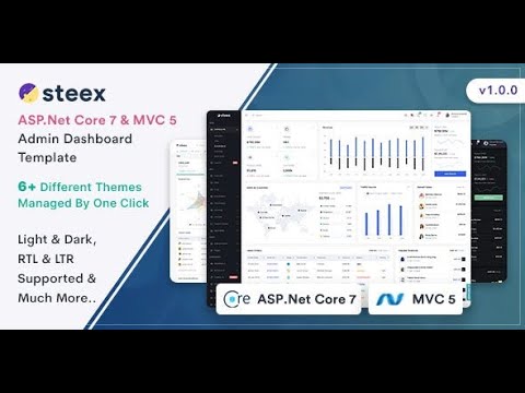 Steex MVC Admin Tutorial - Build Dynamic Web Apps with ASP.NET Core MVC