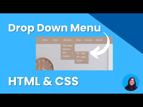 How To Make Drop Down Menu Using HTML And CSS | 2024 | For Beginners