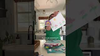 ‼️The coolest way to save your kid's art! #parentinghacks #declutter