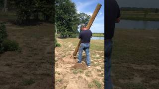 Staying fit one fence post at a time #lifeafter50 #fencebuilding #getitdone