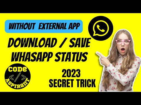 whatsapp status download without external app 2023