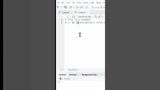 📝 How to Add Comments in R Studio Like a Pro! 💻✨  #education #rstudio  #learning  #rscript