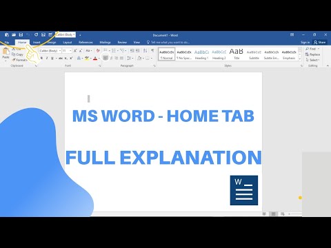 MS Word - Home Tab Full Explain