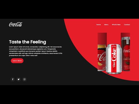 Website Design Using HTML ,CSS and Javascript | Step by Step Web Design
