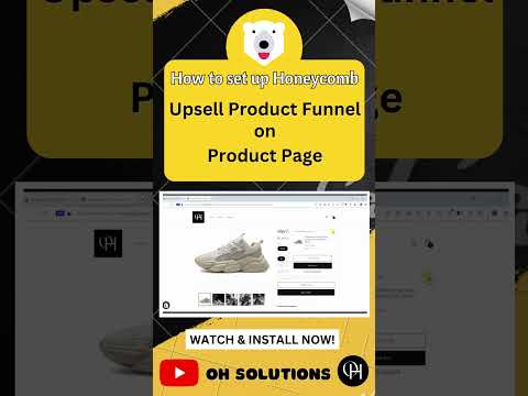 Set up Honeycomb Upsell & Cross Sell Product Funnel on your Shopify store #shorts #shopify