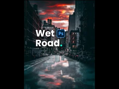 Here's how to create Wet Road effect in Adobe Photoshop⚜️Frandy Salta
