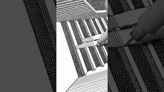 Cross hatching drawing by endless.drafts on IG #archisource #architecture #drawing #pendrawing #pen