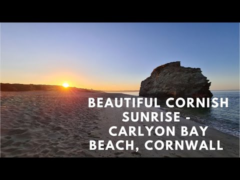 Beautiful Cornish Sunrise - Carlyon Bay Beach, Cornwall - May 2020