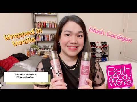 Wrapped in Vanilla and Blush Cardigan Review | Skincare Routine | Giveaway Winners