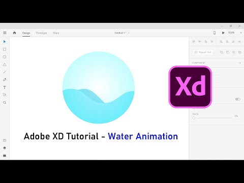 Adobe XD tutorial - Simple Water Animation Tutorial - XD Auto Animation