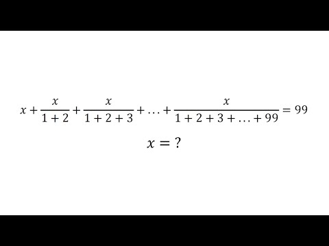Find the value of x from the series
