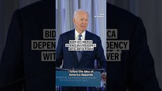 Biden says America depends on a presidency with limited power