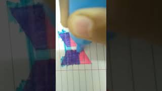 magic trick | BTS logo colour change highlighter ❤️💜  #satisfying #shorts #youtubeshorts #viral