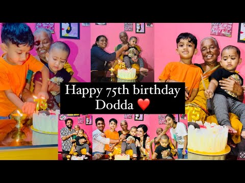 Happy 75th birthday Dodda ❤️ #tuluvlogger #doddabirthday
