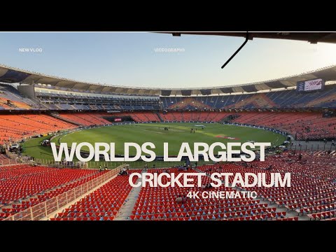 Worlds largest cricket stadium- Narendra Modi stadium cinematic 4K  #cricket #ipl #moterastadium 