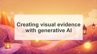 Creating visual evidence for research with generative AI