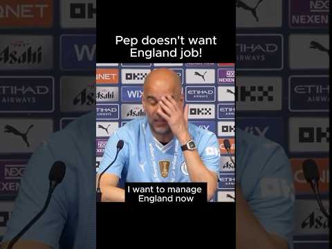 Pep Ai On England Manager Role 😂 #shorts