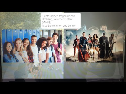 An alle Lehrer*innen und Schüler*innen:  "ECHTE HELDEN TRAGEN KEIN UMHANG, SIE UNTERRICHTEN".