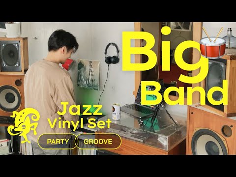 Swingin’ Big Band Jazz Vinyl Set // Party & Groove [4K / 50min]