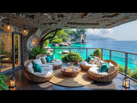 ✨ Breezy Coastal Café Vibes | Smooth Morning Ocean Café Ambience for Work, Chill & Positive Mood
