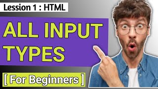 All Input Types HTML 2023 | for beginners #viral  #html