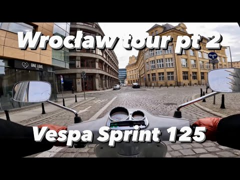 Vespa Sprint 125 Wrocław tour part 2