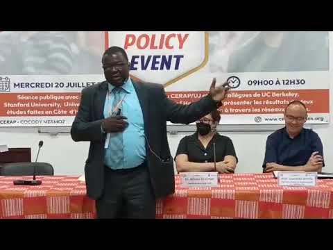 EGAP West Africa Regional Hub Policy Event Presentation in French (clip)