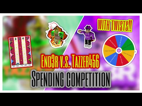 I Spent 250 MILLION and BEAT TAZZER456 in a Mega SRS Spending Competition!!