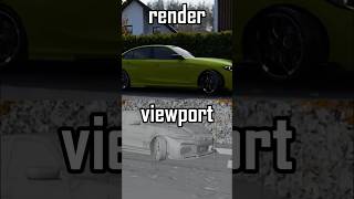 viewport vs render  #automobile #blender3danimation #animation #blenderrender3d #b3d #shorts
