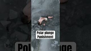 This was not worth it😭 #polarplunge #punishment #discgolf