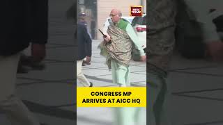 Congress MP Abhishek Manu Singhvi Arrives At AICC HQ For CWC Meeting
