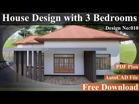 House Design with 3 Bedrooms