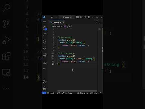 Clean Code - Default Parameters #cleancode #typescript #programming