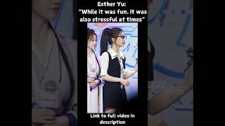 Esther Yu on filming Love Game in Eastern Fantasy #estheryu #shorts